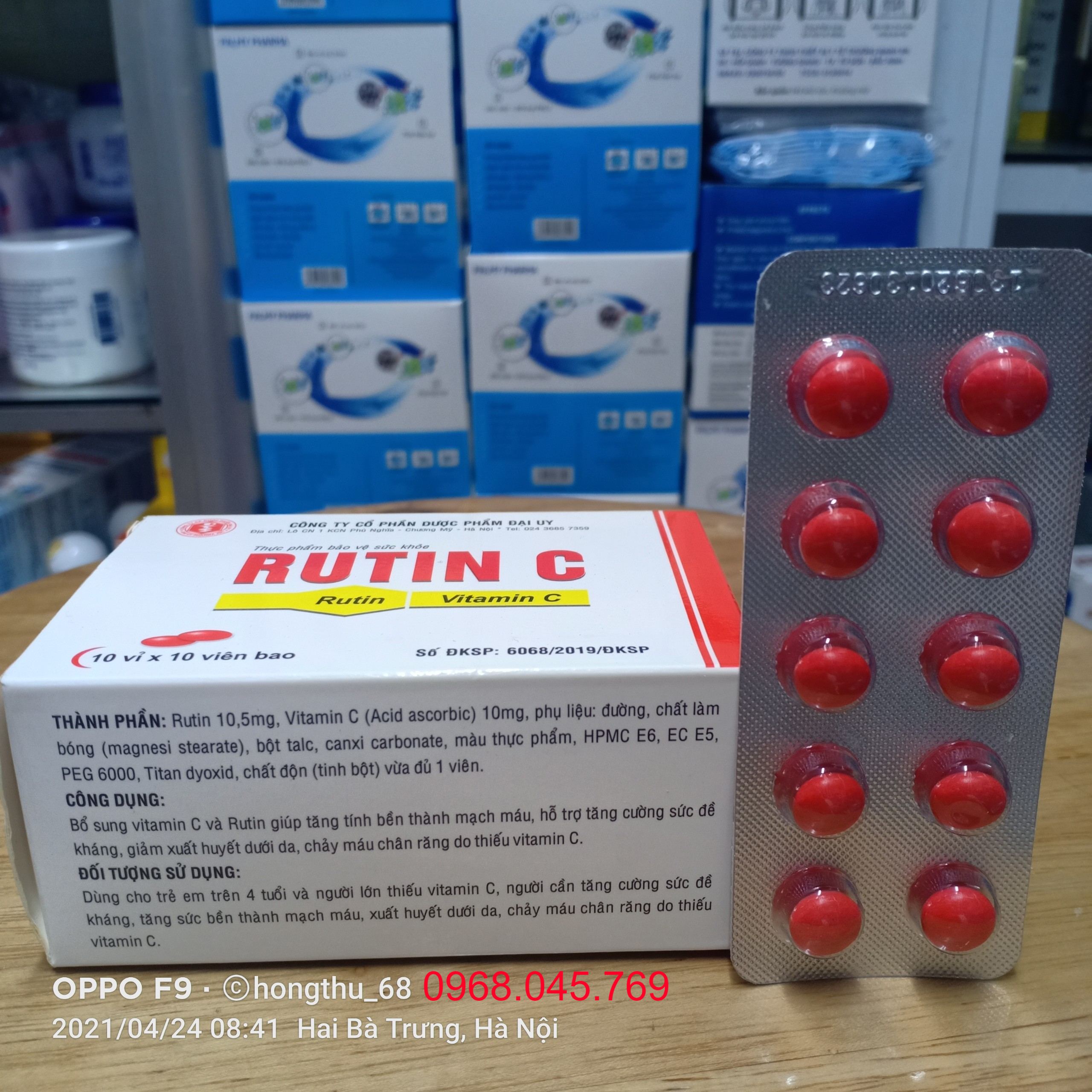 Rutin C hộp 100 viên