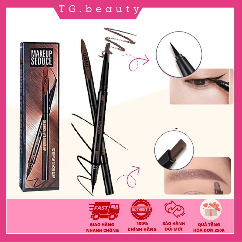 Chì kẻ mày 2in1 novo makeup seduce