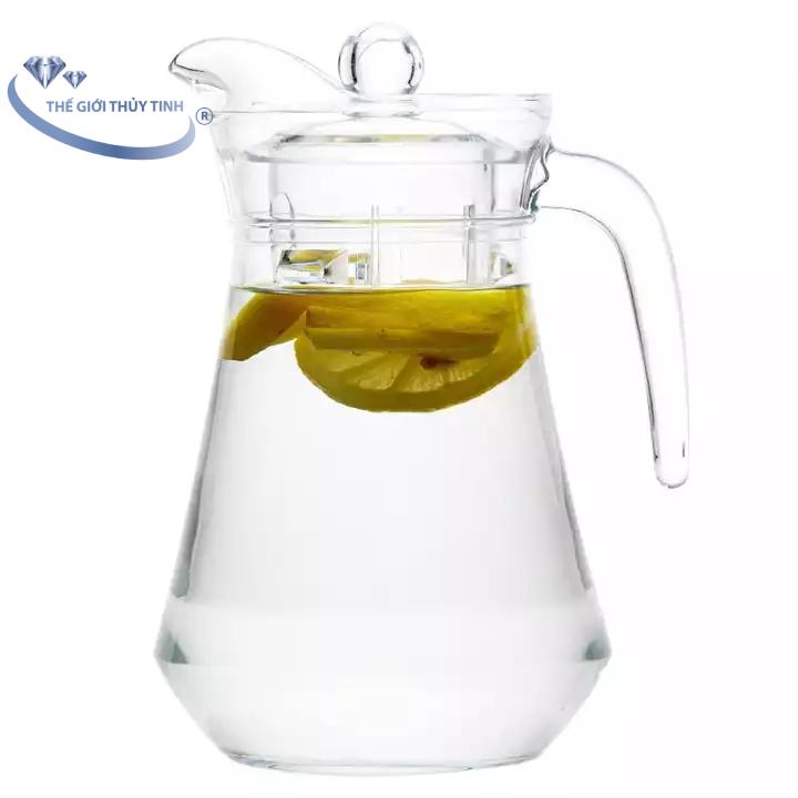 [HCM]Bình Thủy Tinh Miệng Rót Nước 1.3 Lít