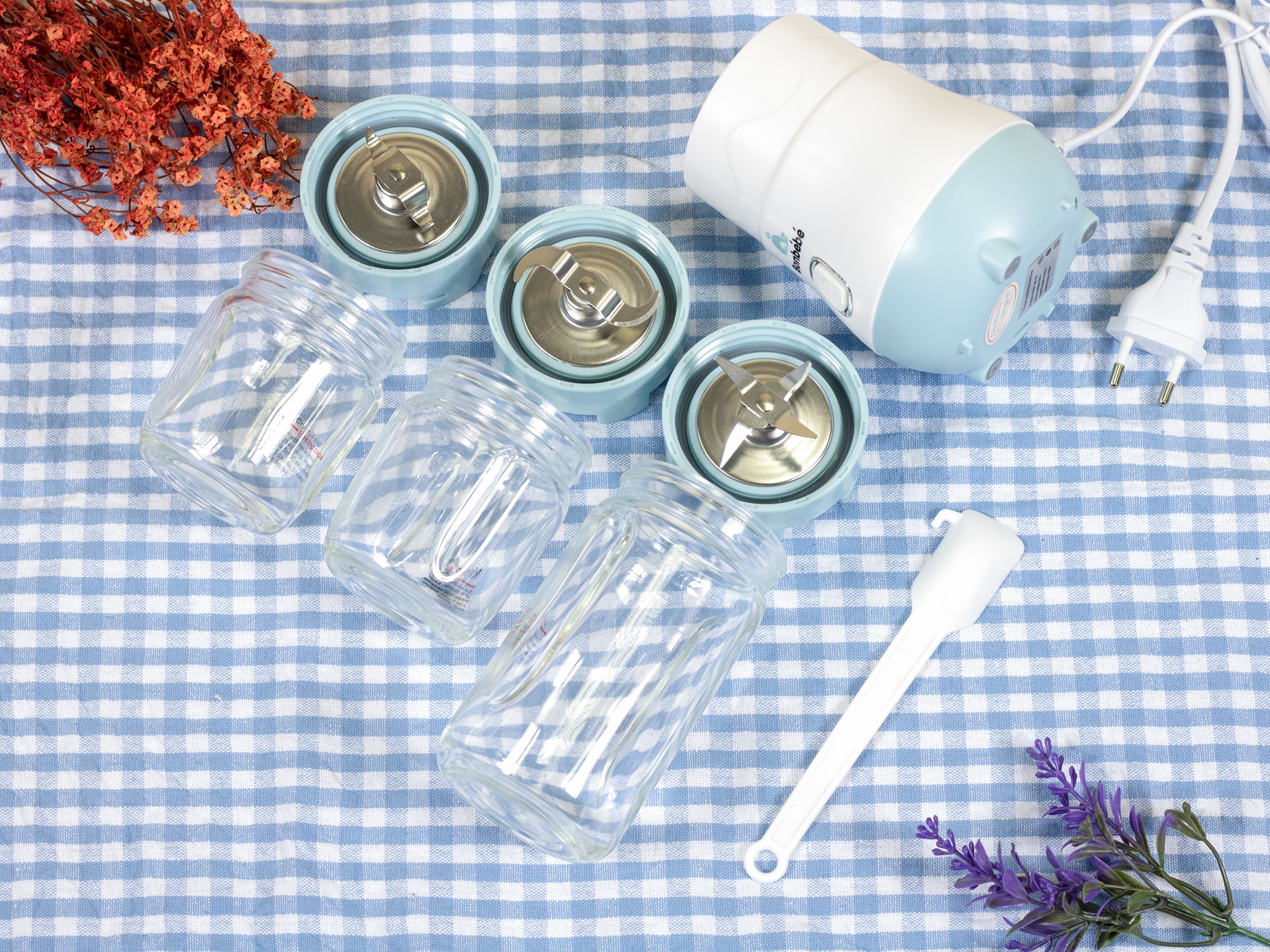 Máy xay đa năng ba cối Bonbébé BB39 [ CHÍNH HÃNG ]