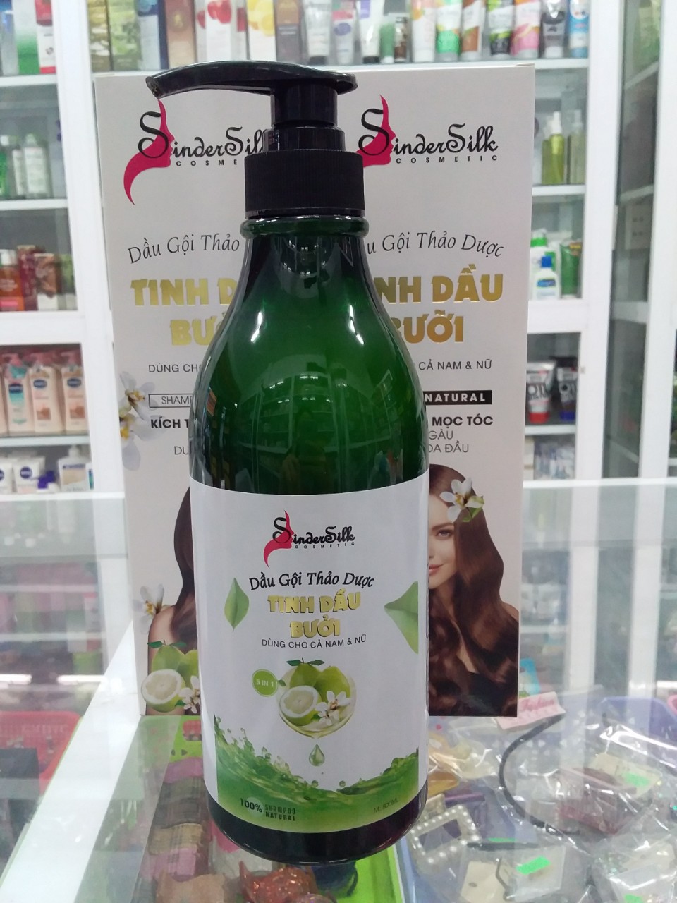 Dầu gội thảo dược tinh dầu bưởi sinder silk 800ml