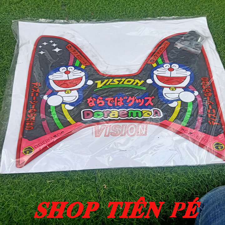 THẢM DOREMON VISON17 VIỀN ĐỎ