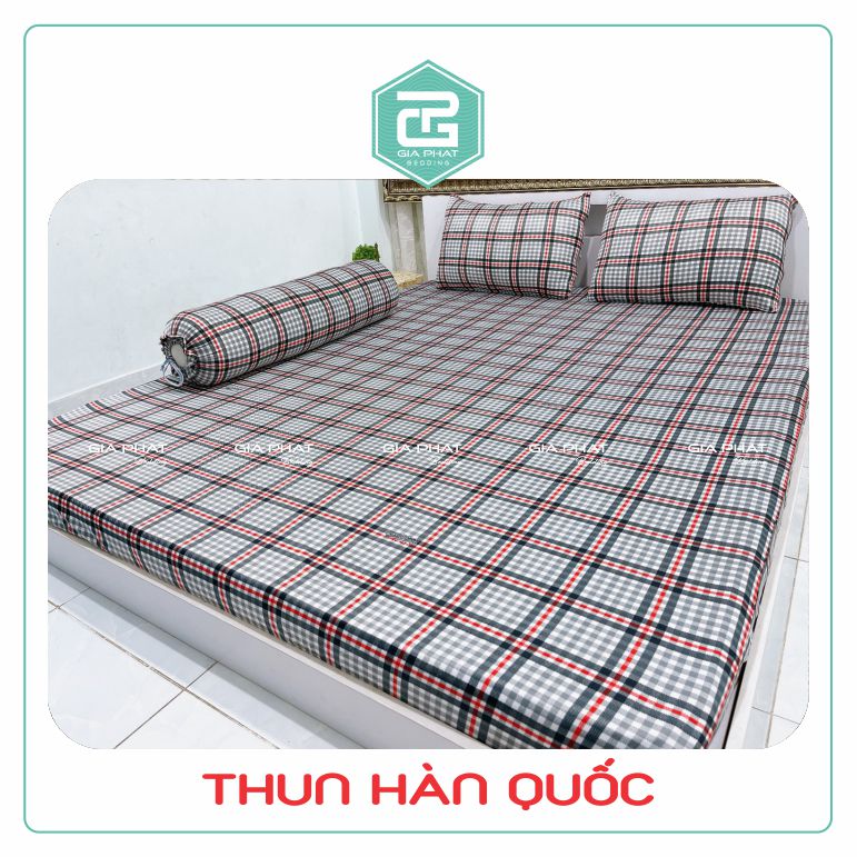 Korean Elastic Bed Sheet Set 4 Pieces (1 Sheet + 2 Pillowcases + 1 Body Pillowcase)
