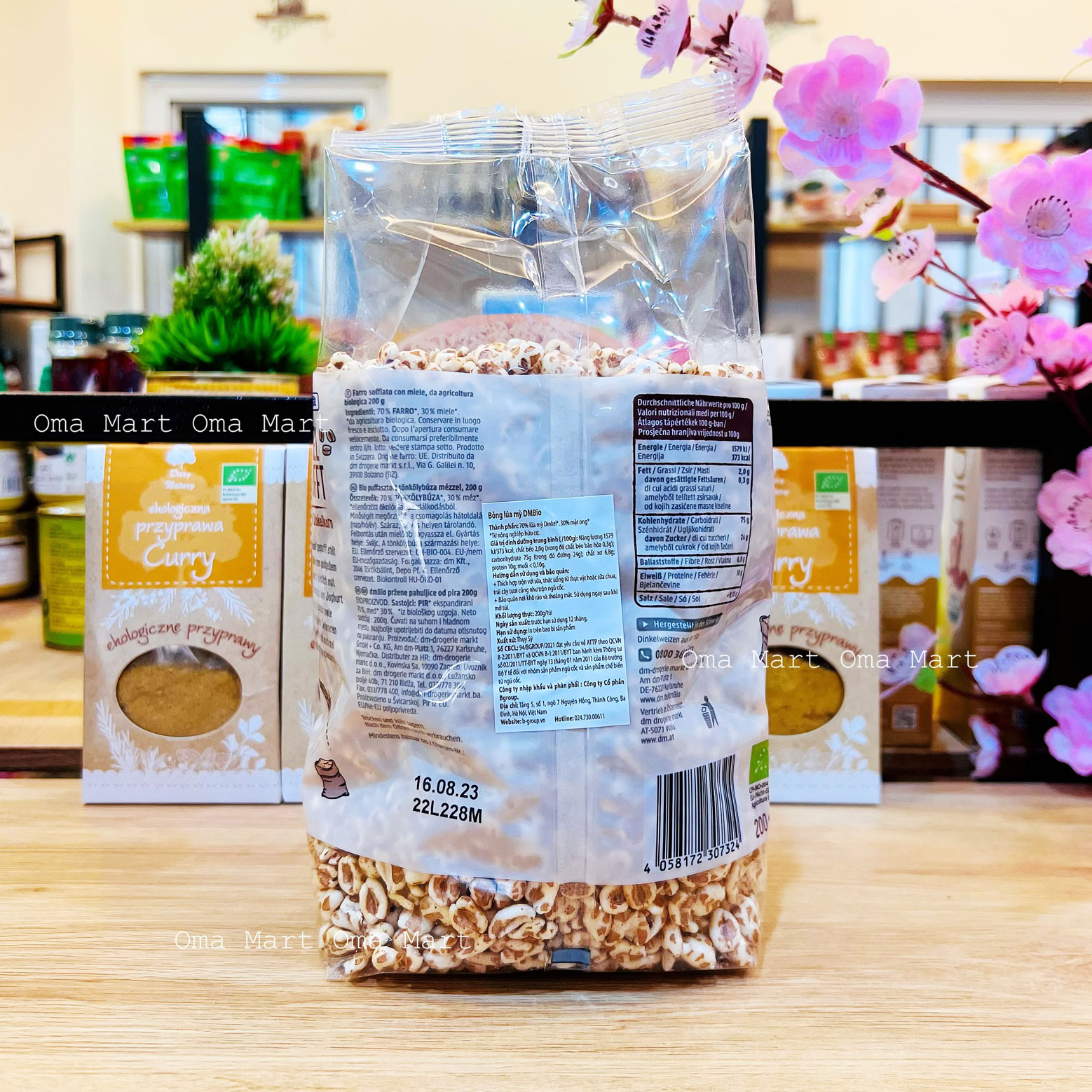 Bỏng Lúa Mì Hữu Cơ DmBio 200g
