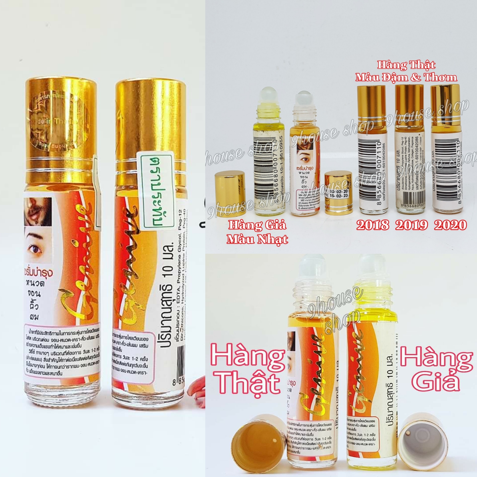 Serum kích mọc râu, lông mi,lông mày Genive Thái Lan