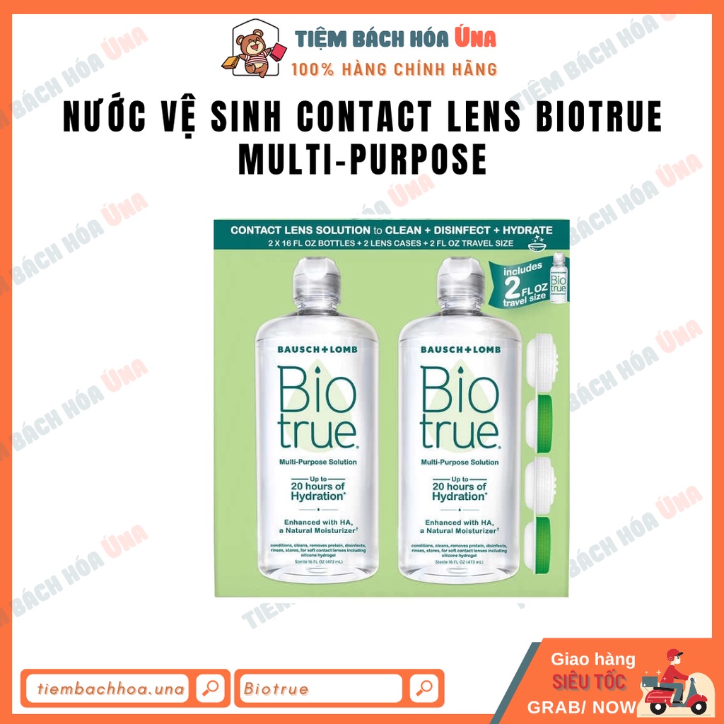 Nước vệ sinh contact lens Biotrue Multi-Purpose Solution 473ml