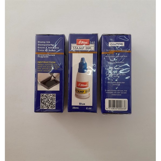 Mực con dấu shiny s63 xanh
