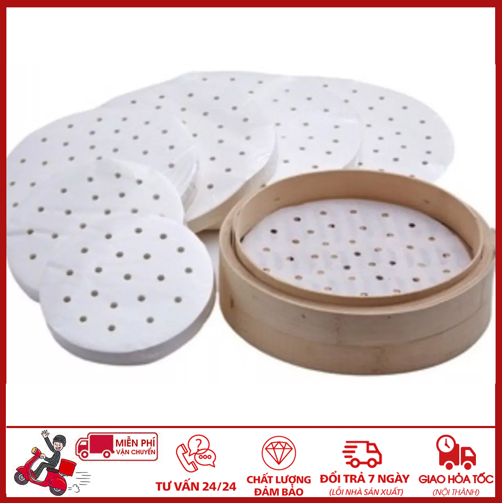 ⛔giadunghoalong⛔ bịch 100 tờ giấy nến đục lỗ