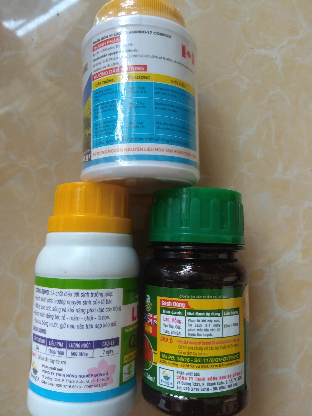 Bộ sản phẩm dưỡng cây chăm sóc hoa lan - 100ml/chai