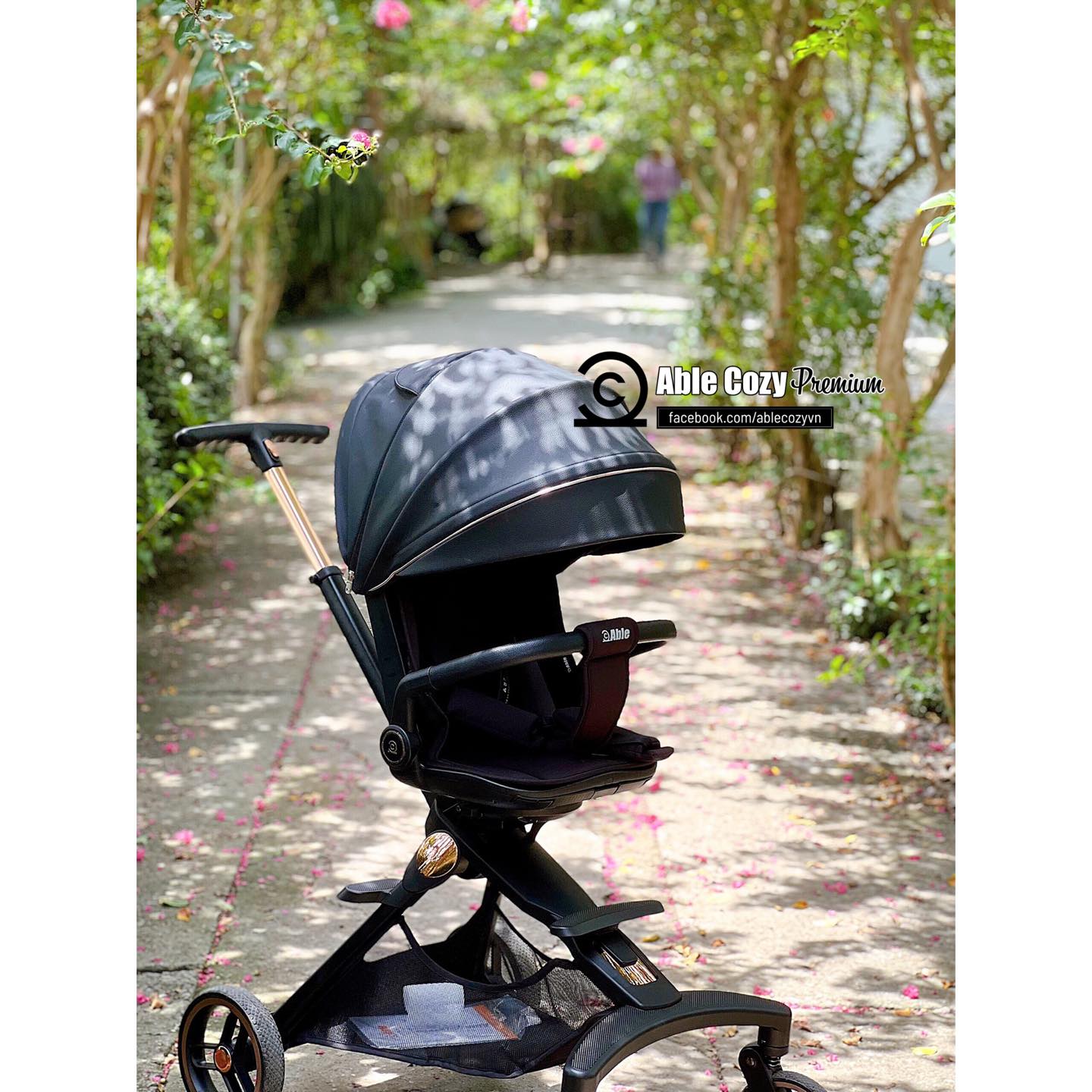 XE ĐẨY ABLE COZY PREMIUM HÀN QUỐC( GẤP GỌN/ ĐẢO CHIỀU / 3 CHẾ ĐỘ)