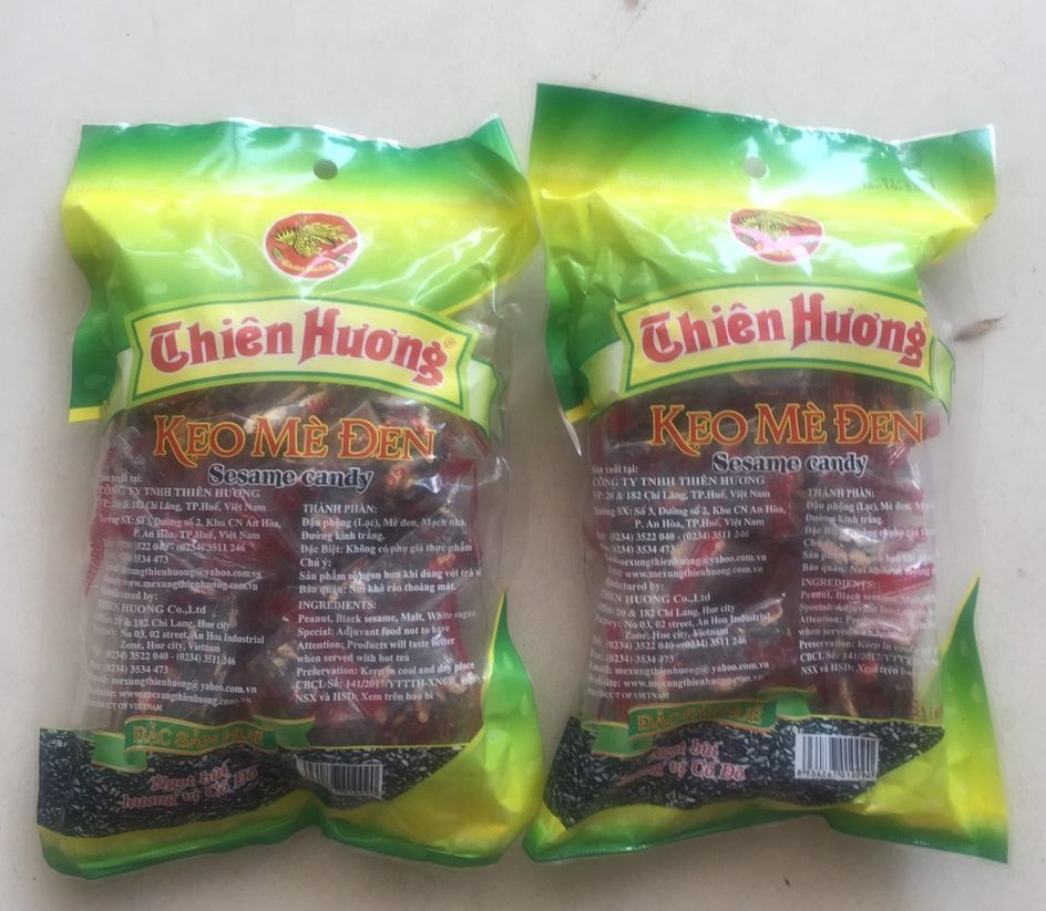 Combo 3 gói kẹo mè đen Thiên Hương Huế