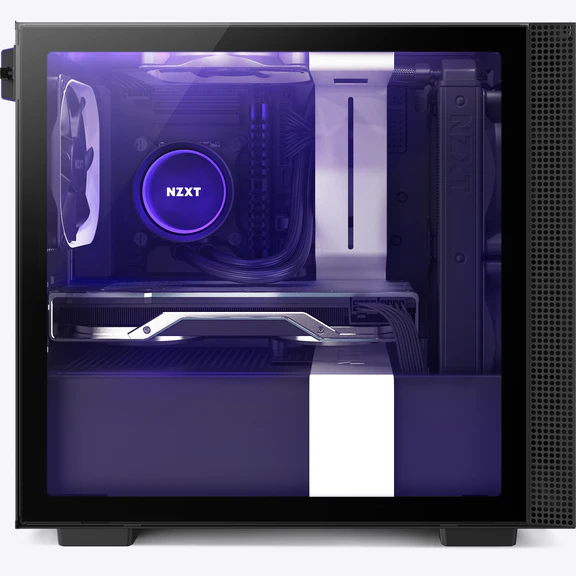 VỎ CASE MÁY TÍNH NZXT H210i - MATTE WHITE/BLACK