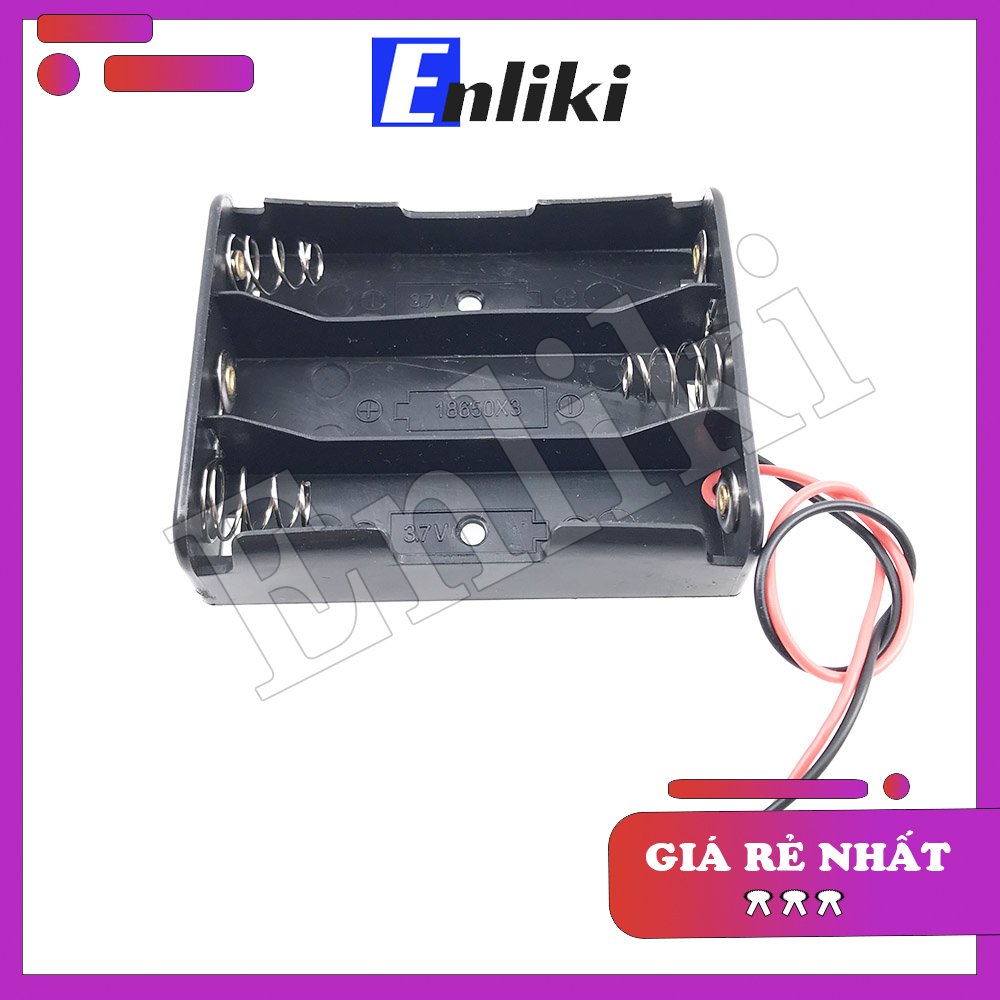 Đế Pin 18650 3P Đấu Nối Tiếp