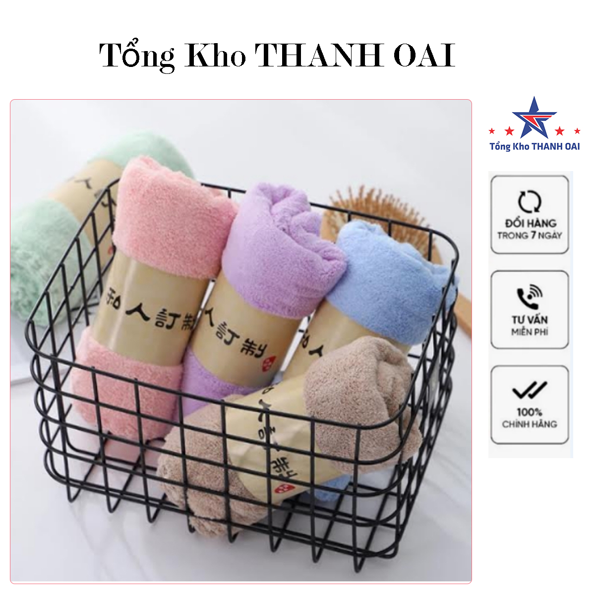 Khăn Mặt Hàn Quốc Siêu Mềm Mịn Kích Thước 50*30cm