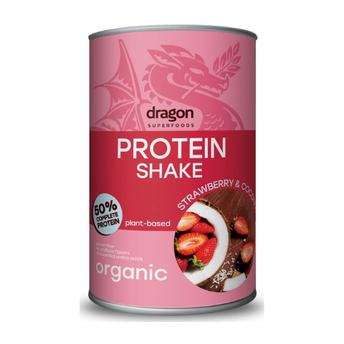 Bột Protein Shake dâu và dừa Dragon Superfoods (450g)