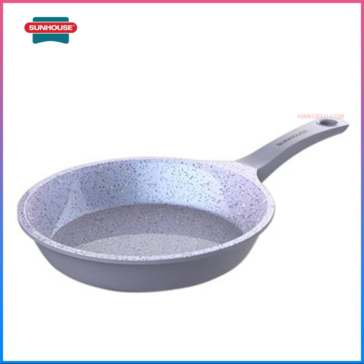 Chảo chiên siêu bền vân đá đáy từ sunhouse mama shg1126mma