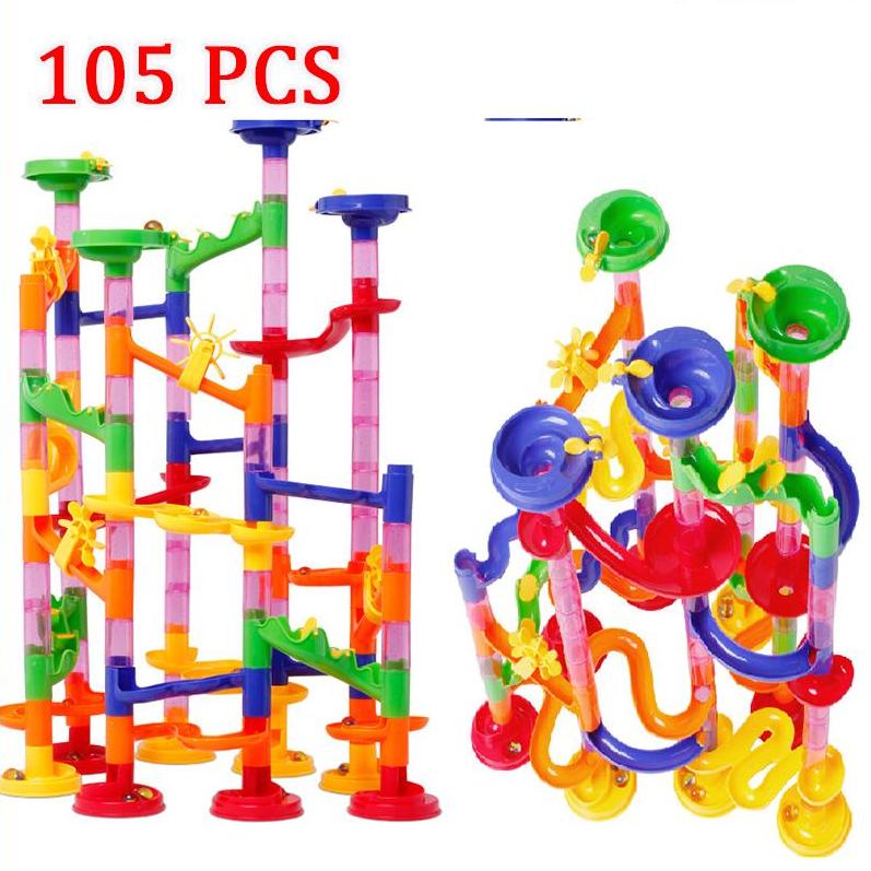 Bộ ghép tháp lăn bi Marble run Đồ chơi lắp ráp mô hình cho trẻ em