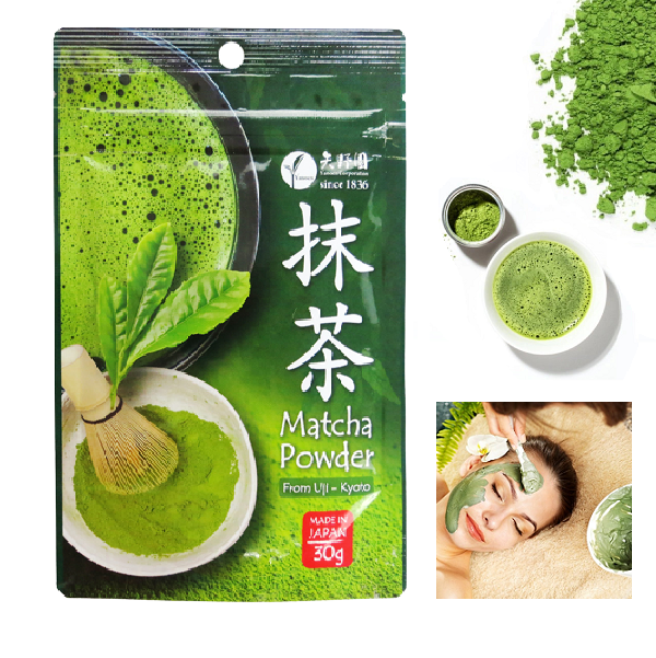 Bột trà xanh matcha uji yanoen ngăn ngừa lão hóa gói 30gr hàng chuẩn nhật date mới nhất