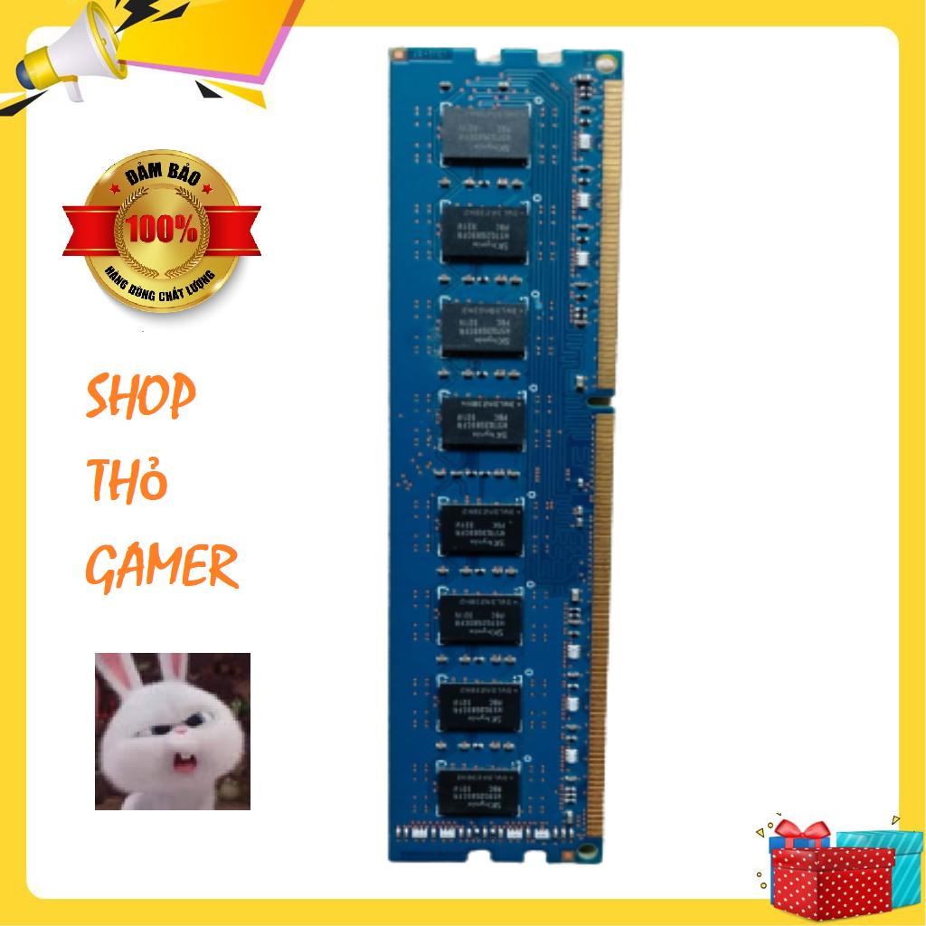 Ram 4GB - PC3 - 2Rx8 - 12800U dùng cho máy pc (máy tính bàn)