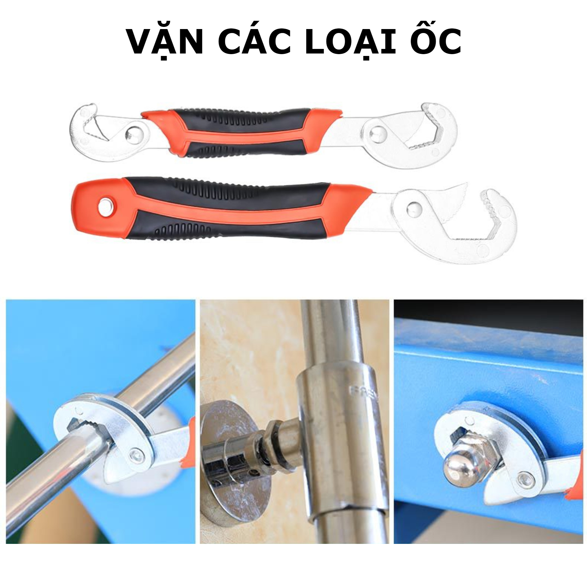 Bộ 2 cờ lê mỏ lết đa năng mở rộng 6-32mm (bị rỉ như ảnh cuối)