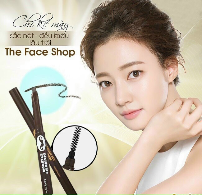 Chì Kẻ Mày 2 Đầu The Face Shop Designing Eyebrow Pencil