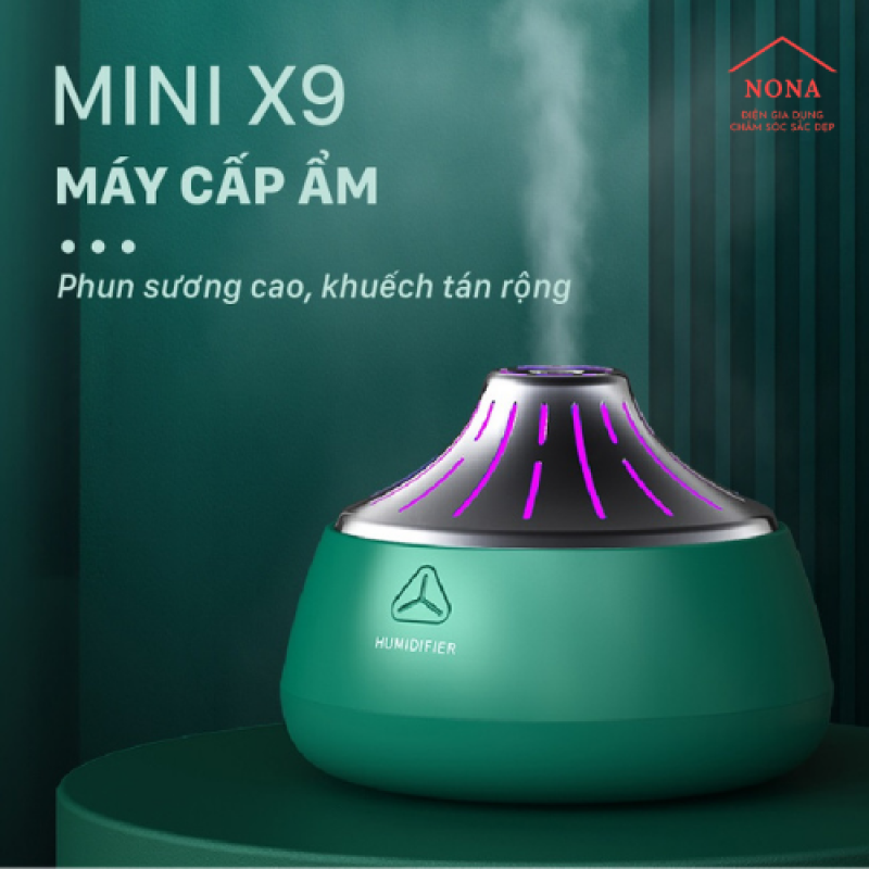 Máy cấp ẩm mini X9, máy phun sương, tinh dầu tạo độ ẩm cho ngôi nhà, máy cấp ẩm nội địa Trung Quốc