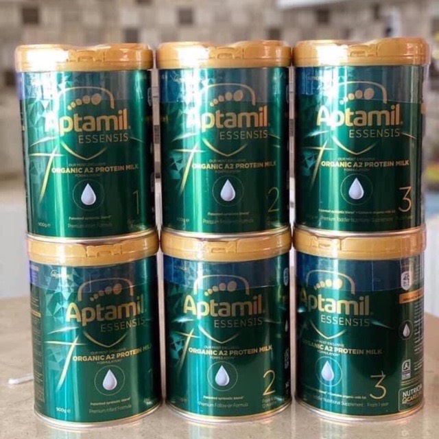 Sữa aptamil essensis số 3, 2,1 dòng sữa hữu cơ organic tăng đề kháng hộp 900g nhập khẩu nội địa úc hàng bay air date mới