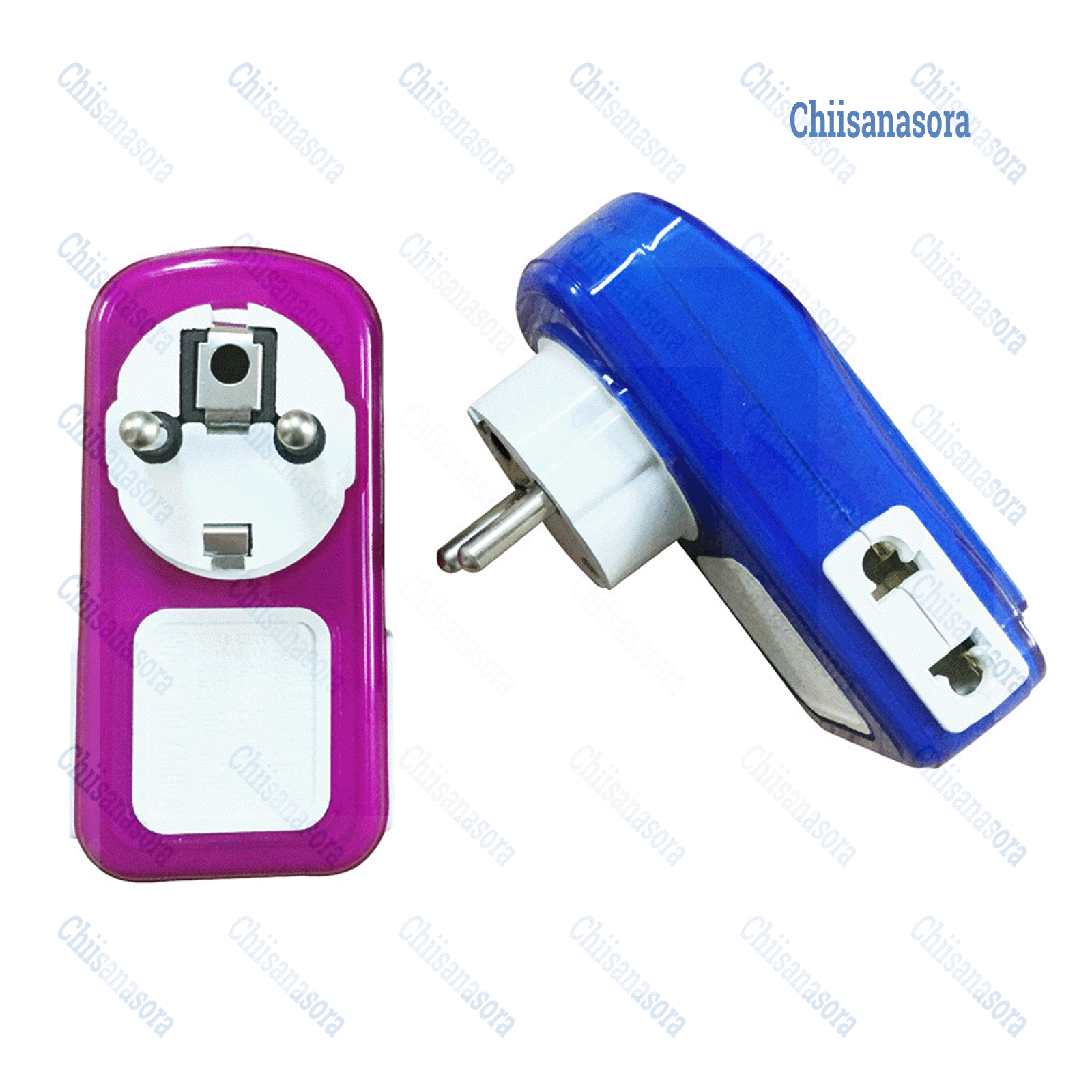Phích cắm chuyển đổi 2 chấu chuẩn Âu Mỹ - Phích cắm chuyển đổi 2 chấu 3 chấu đa năng - Ổ cắm chuyển đổi bằng đồng