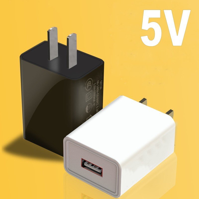 Nguồn Adapter DC 5V/1A-2A, Loại 1 cổng Micro USB (Màu Đen - Trắng) - M9