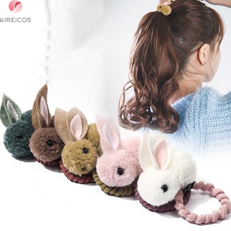 [HCM]Cột Tóc Hình Thỏ 3D Xinh Xắn Dễ Thương Cho Bé Gái