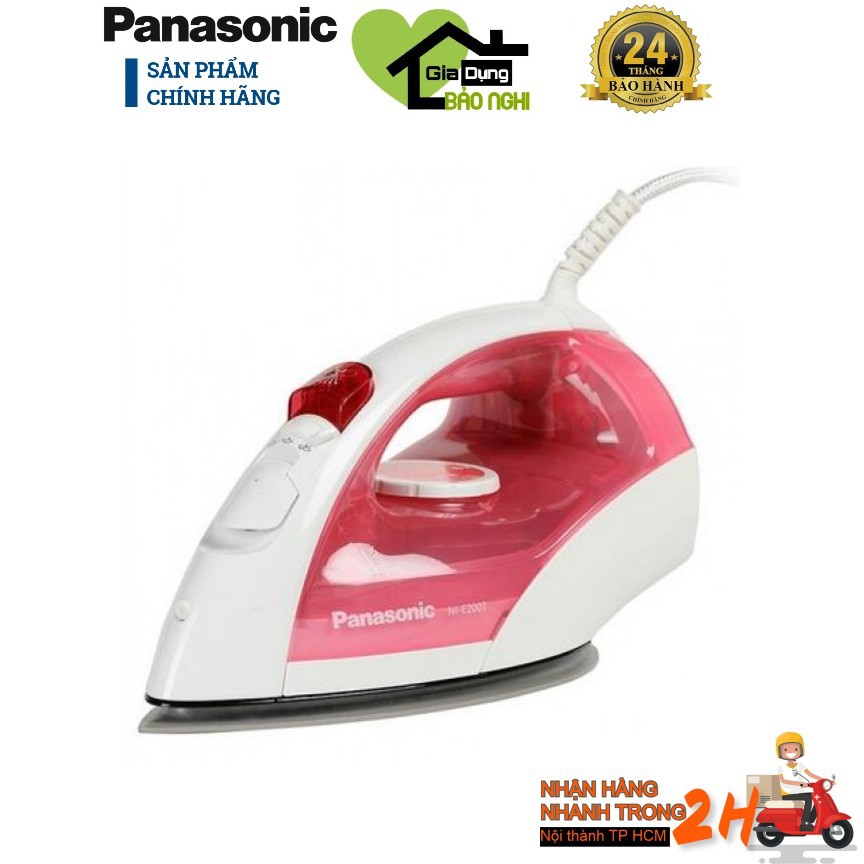 [FREESHIP MAX] [HCM]Bàn ủi hơi nước Panasonic NIE410 ( hồng)
