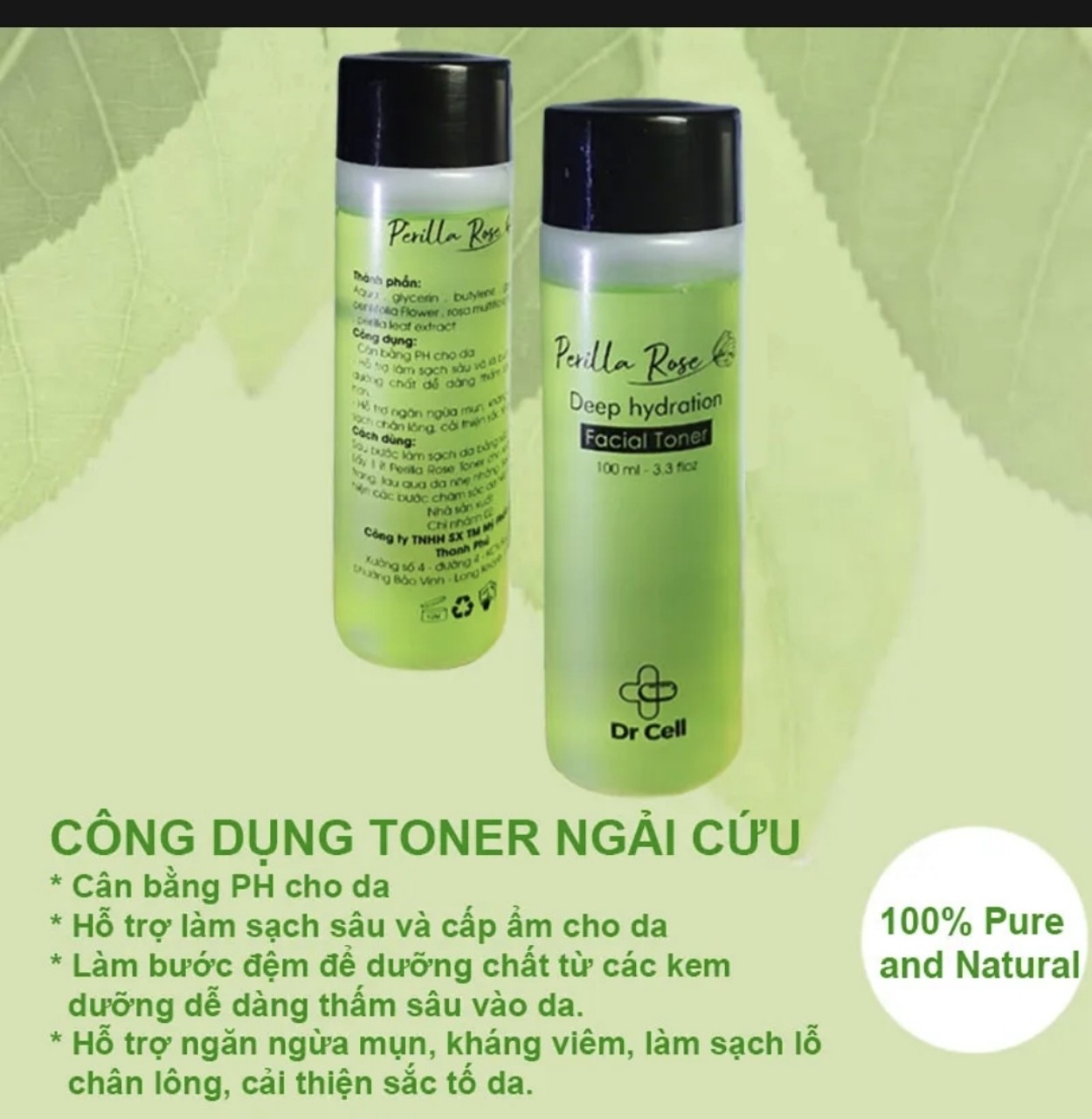 Tone cấp ẩm cho da Dr Cell chính hãng