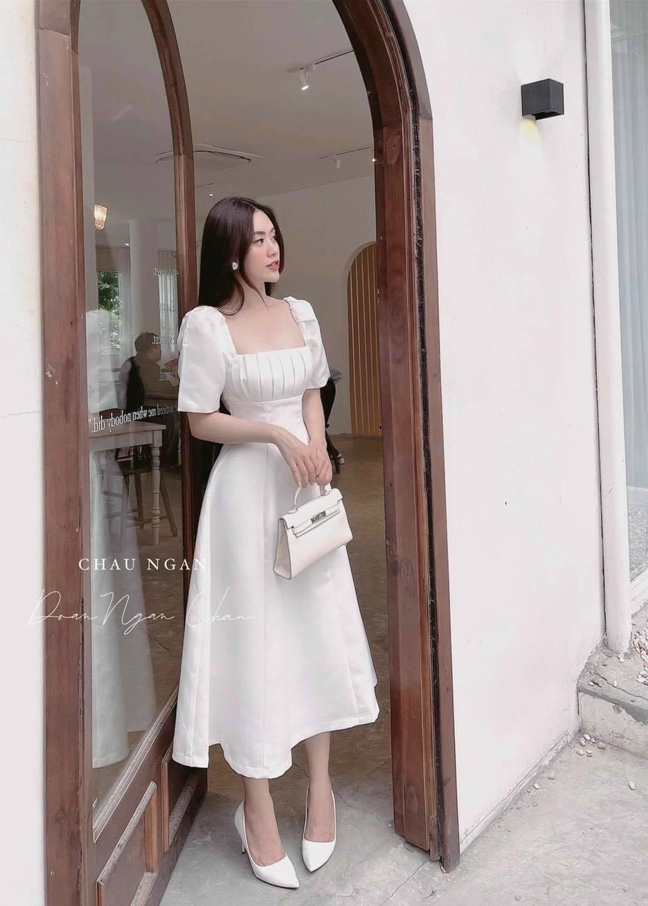 [HCM]Đầm gấm nữ dạo phố siêu xinh