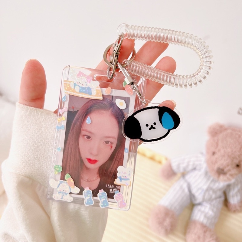 Móc Khoá Top Loader, Bao Trong Suốt Đựng Card, Ảnh Idol