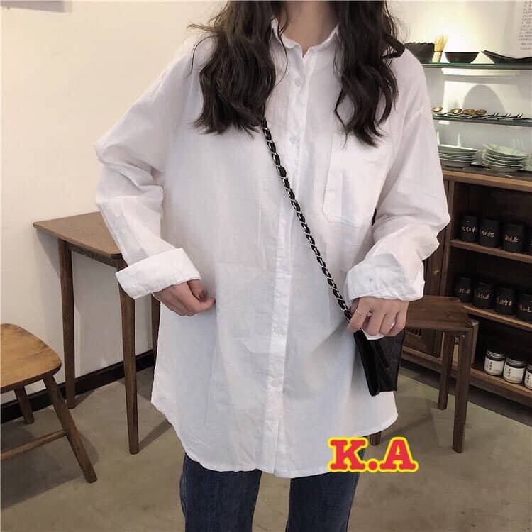 áo sơ mi một túi( nam nữ đều đẹp)