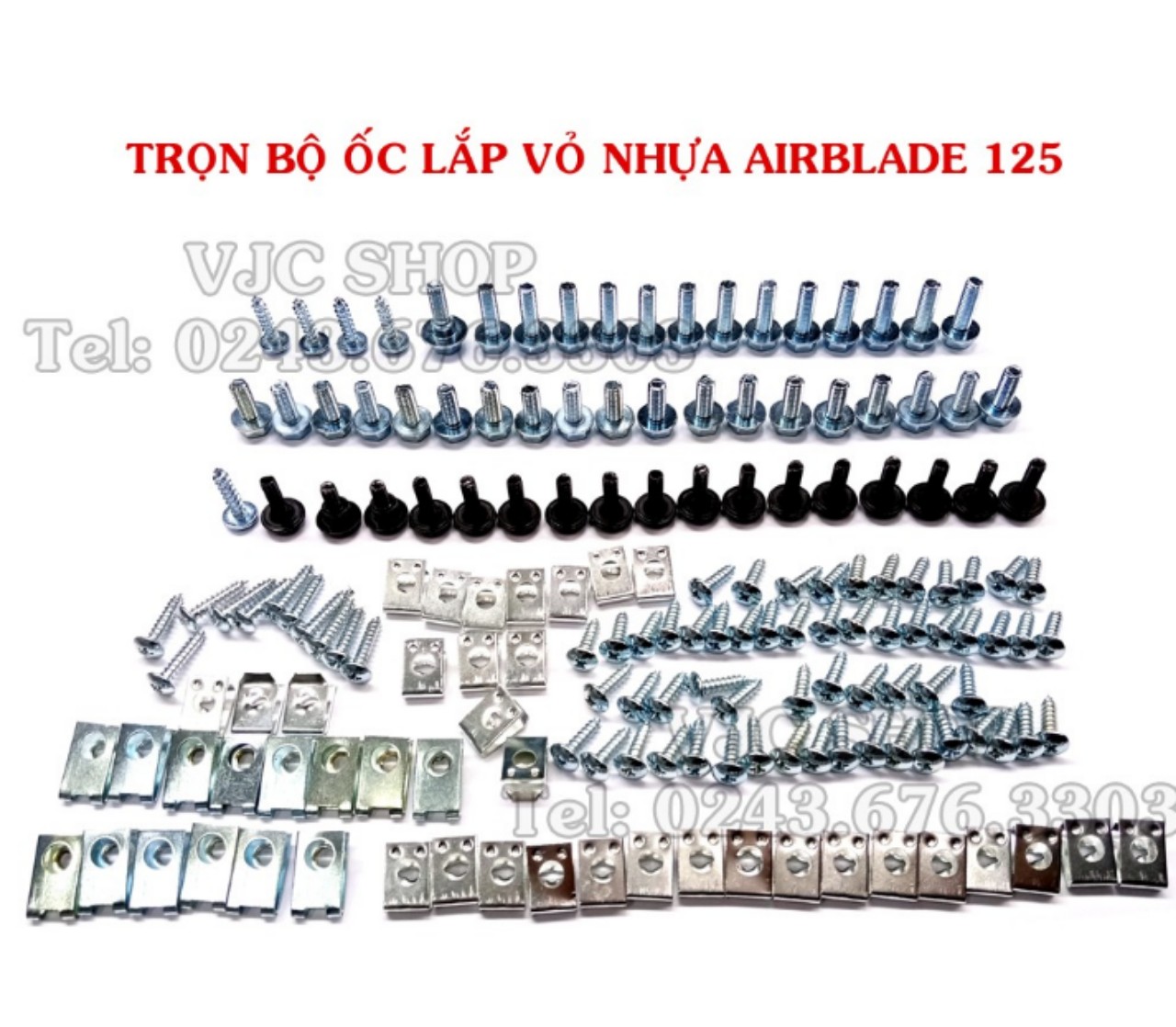 BỘ ỐC DÀN ÁO AIRBLADE 125 ĐẦY ĐỦ CÁC CHI TIẾT