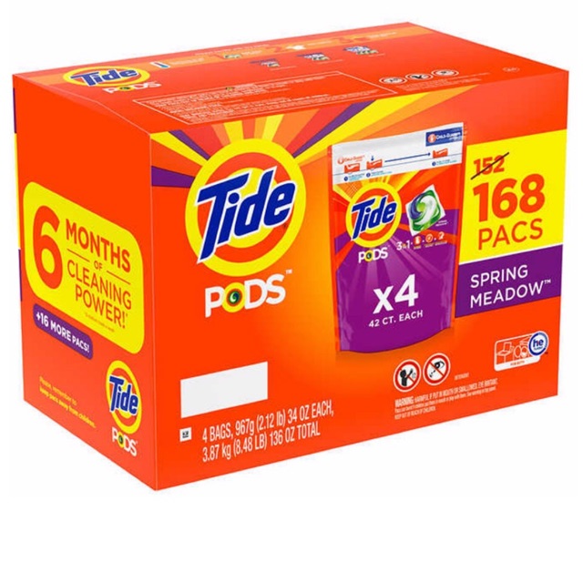 Viên giặt Tide 168 viên