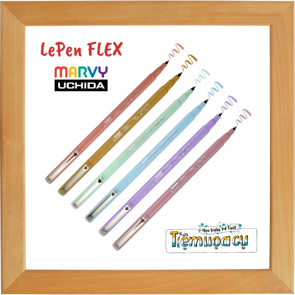 Bút Calligraphy Marvy LePen Flex 4800 Đủ 18 Màu