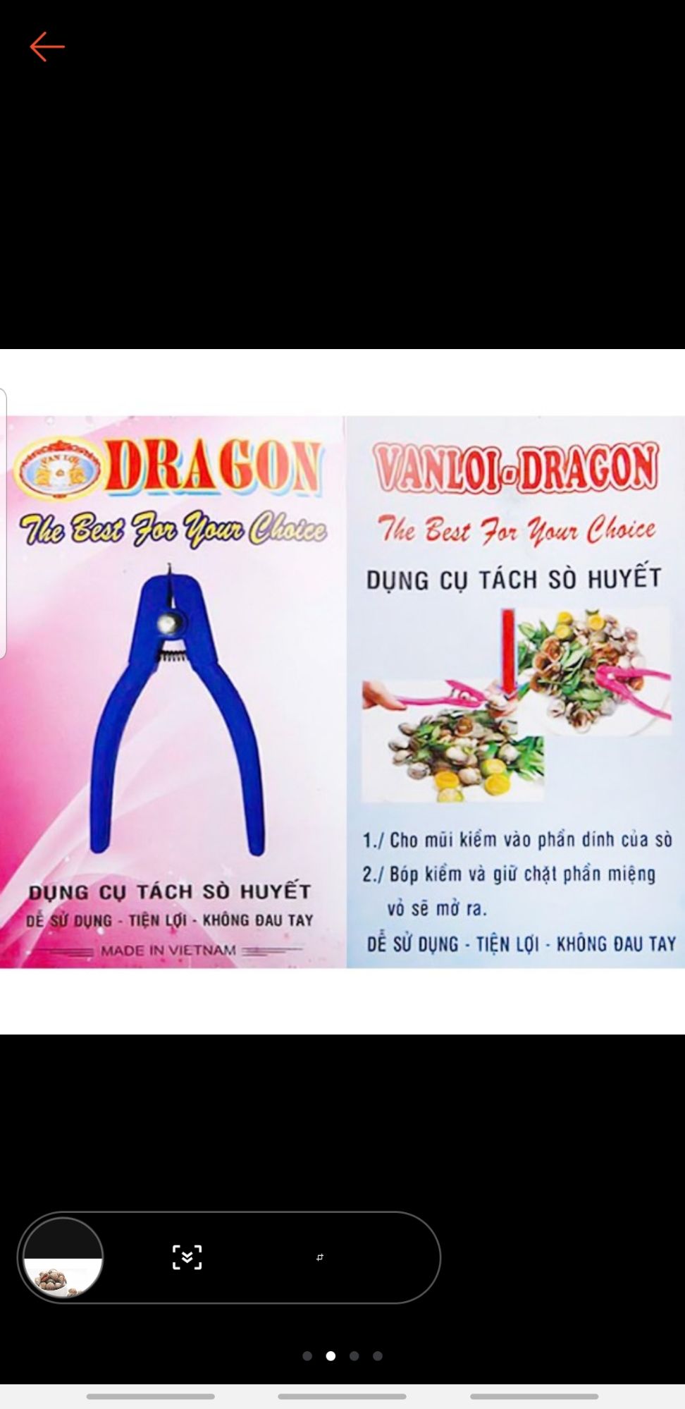Com bo dụng cụ tách cua ghẹ,sò huyết