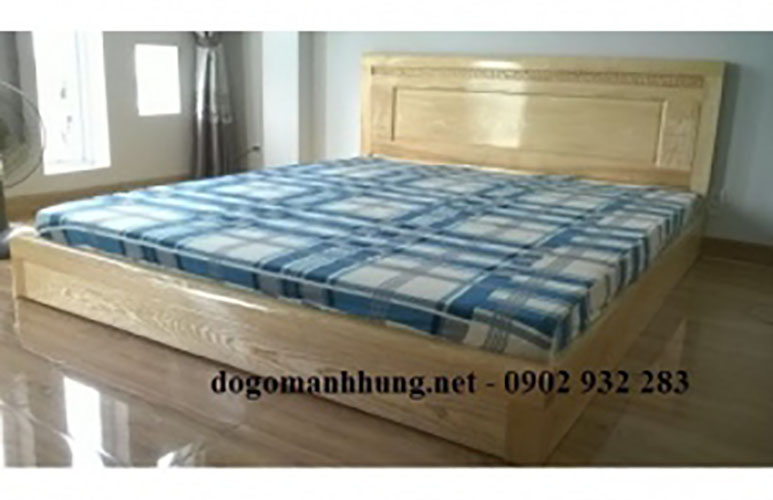 [HCM]Giường ngủ kiểu nhật sát đất gỗ sồi 1M6 và 1M8X2M
