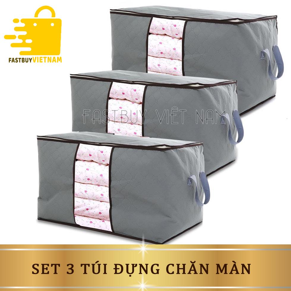 Combo 3 Túi Đựng Đồ Cỡ Lớn,Đựng Chăn Màn,Quần Áo Các Loại Tiện Dụng