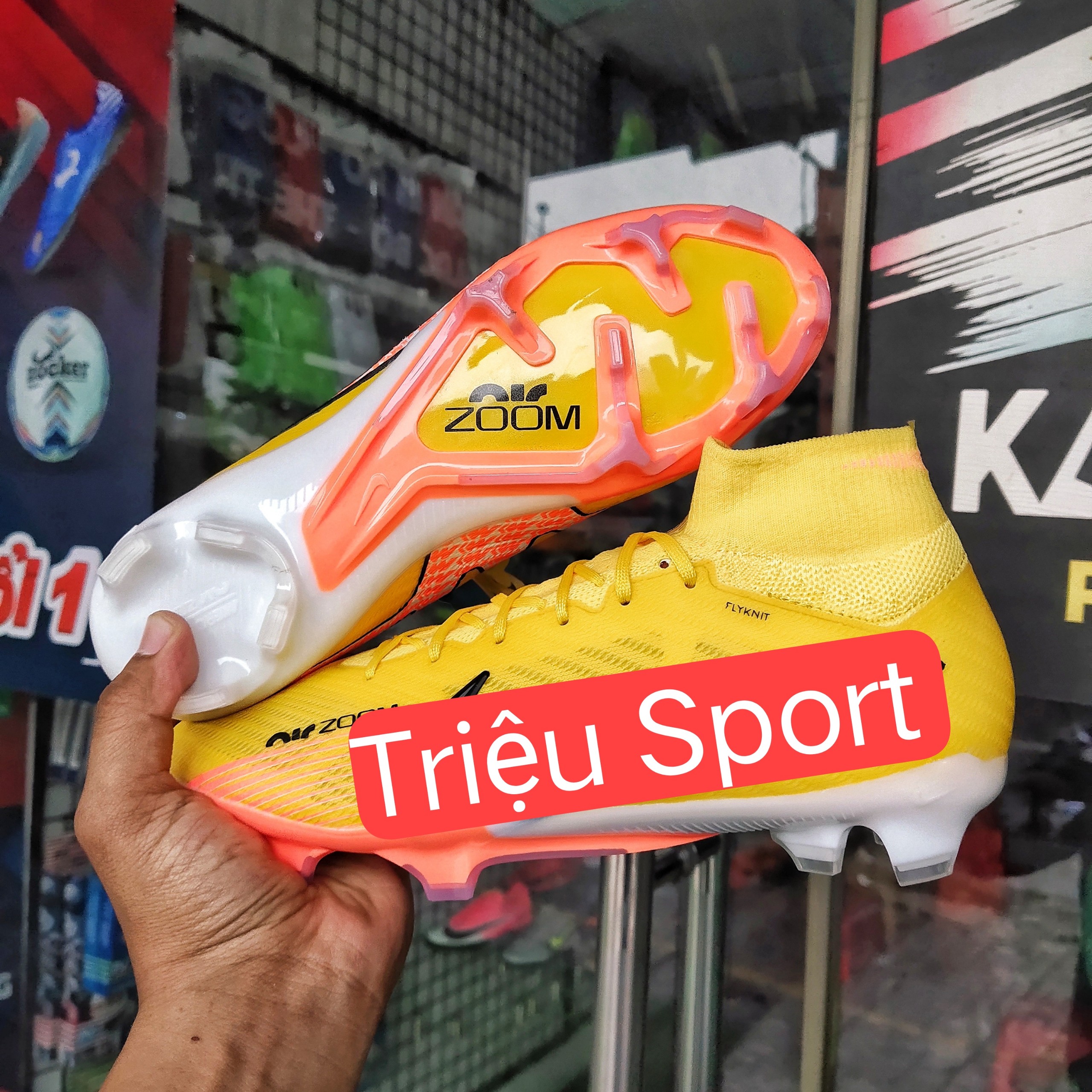 giày đá bóng mercurial superfly 9 elite fg ( tặng tất + hộp )