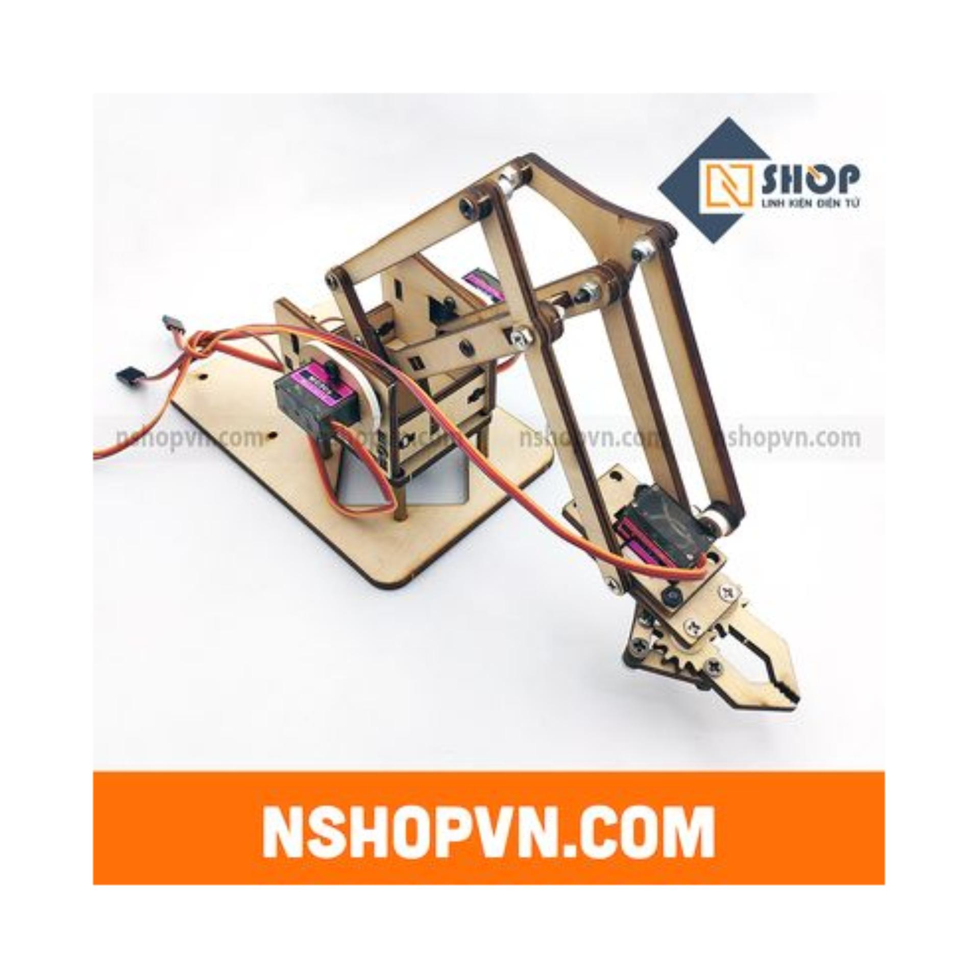 Bộ khung cánh tay robot 4 servo (đã bao gồm Servo)
