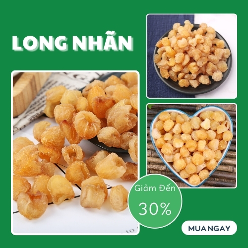 [Hàng mới về] Long nhãn Hưng Yên sấy khô túi lớn 100gram