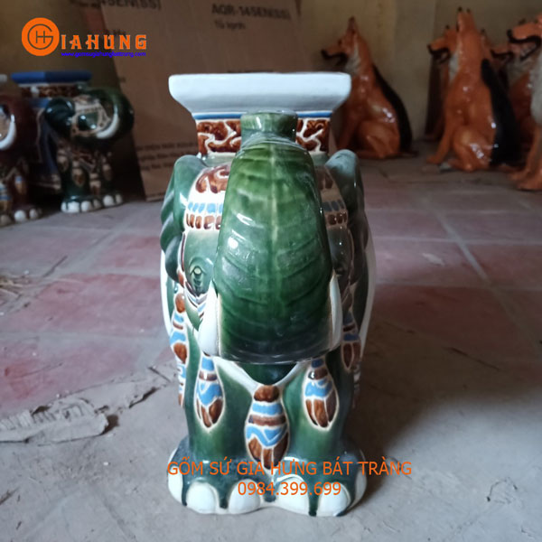 Đôn voi gốm sứ Gia Hưng Bát Tràng