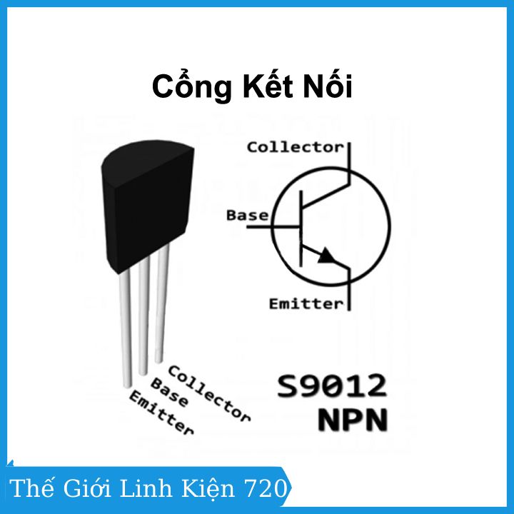 Transistor S9012 TO-92 TRANS PNP điện áp 40V 0.5A