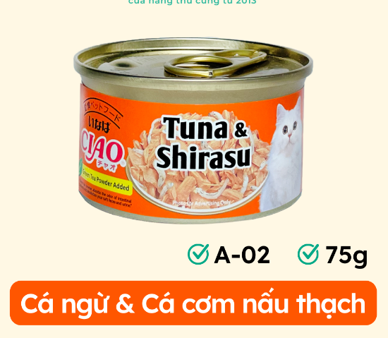 [COMBO 12 LON] Pate Ciao Cho Mèo Lon 75gr (Nhập Thái) – Nhiều Vị - [Nông Trại Thú Cưng]