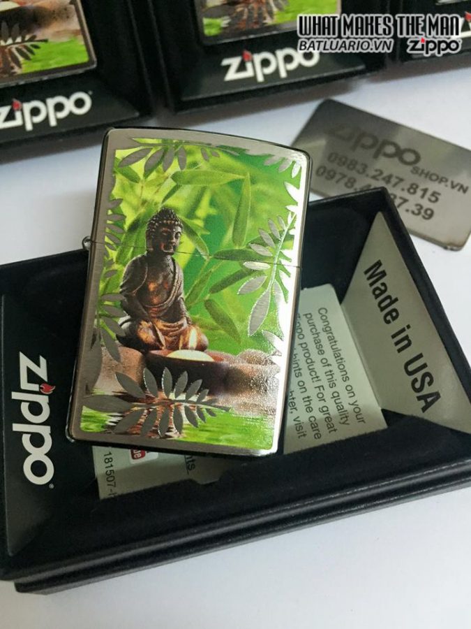 Zippo 29058 - Zippo Buddah Brushed Chrome