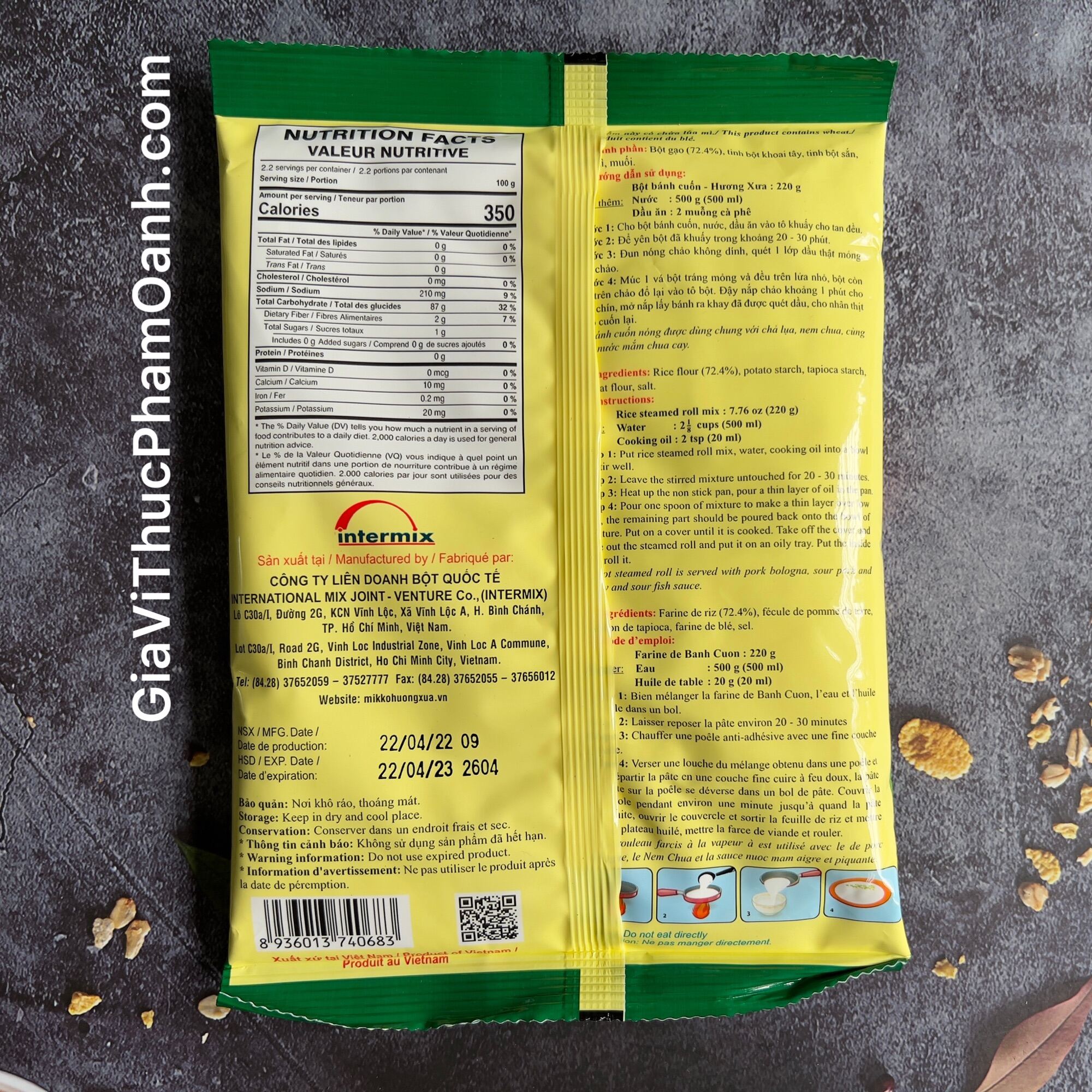 Bột bánh cuốn Mikko Hương Xưa(220gr)