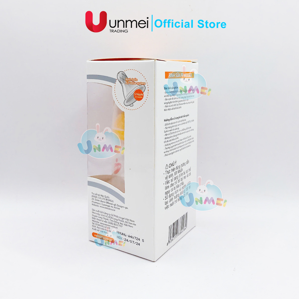 Bình sữa Wesser PP (cổ hẹp) 140ml
